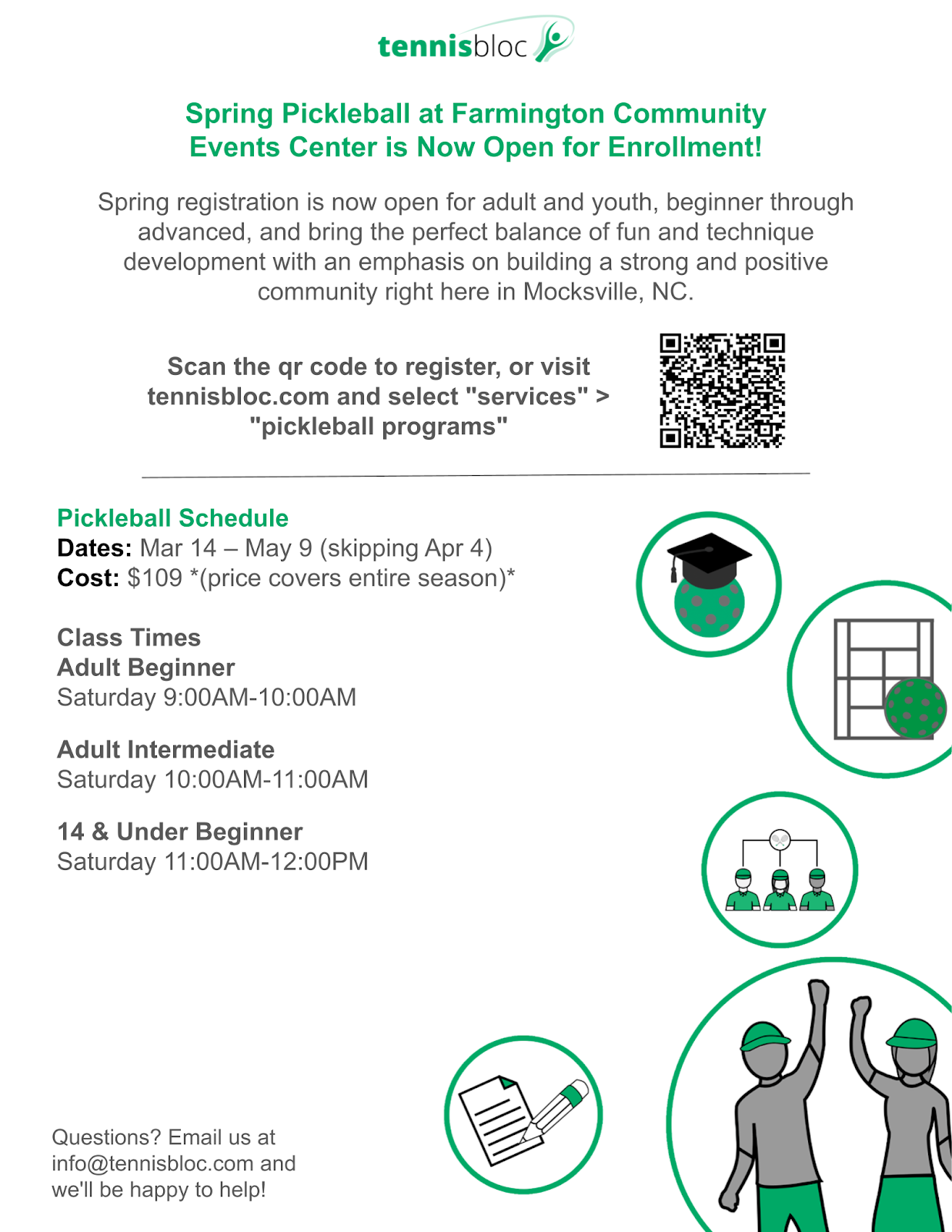 farmington community events center spring qr